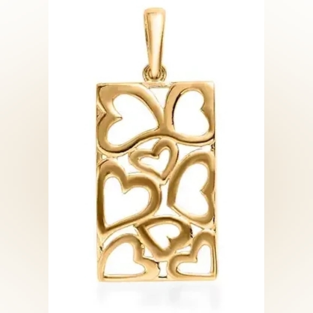 Gold Heart Pendant Necklace